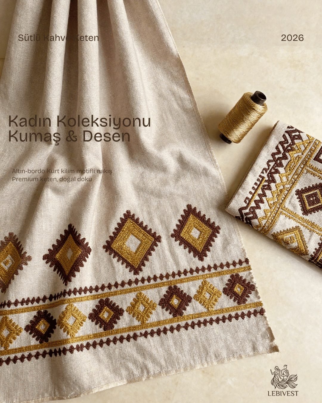 Kilim embroidery detail